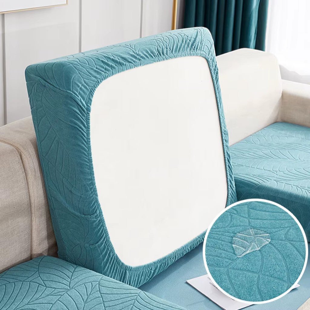 Housse de coussin de canapé en chenille, imperméable