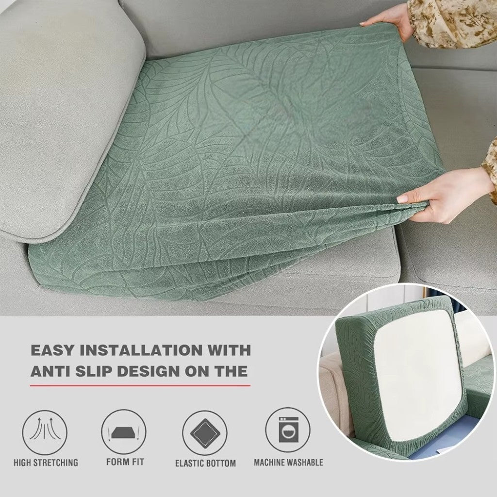 Housse de coussin de canapé en chenille, imperméable