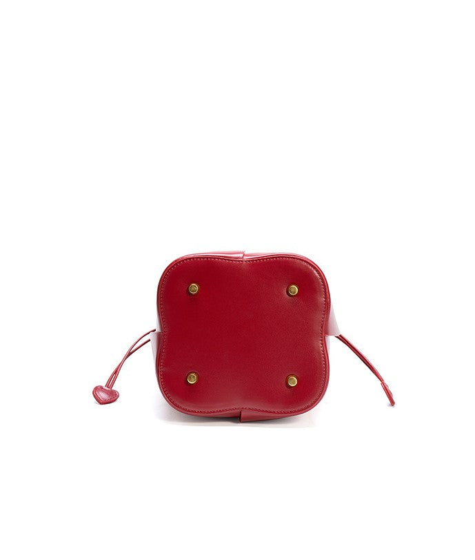 Sac à main seau en forme de pétale de rose