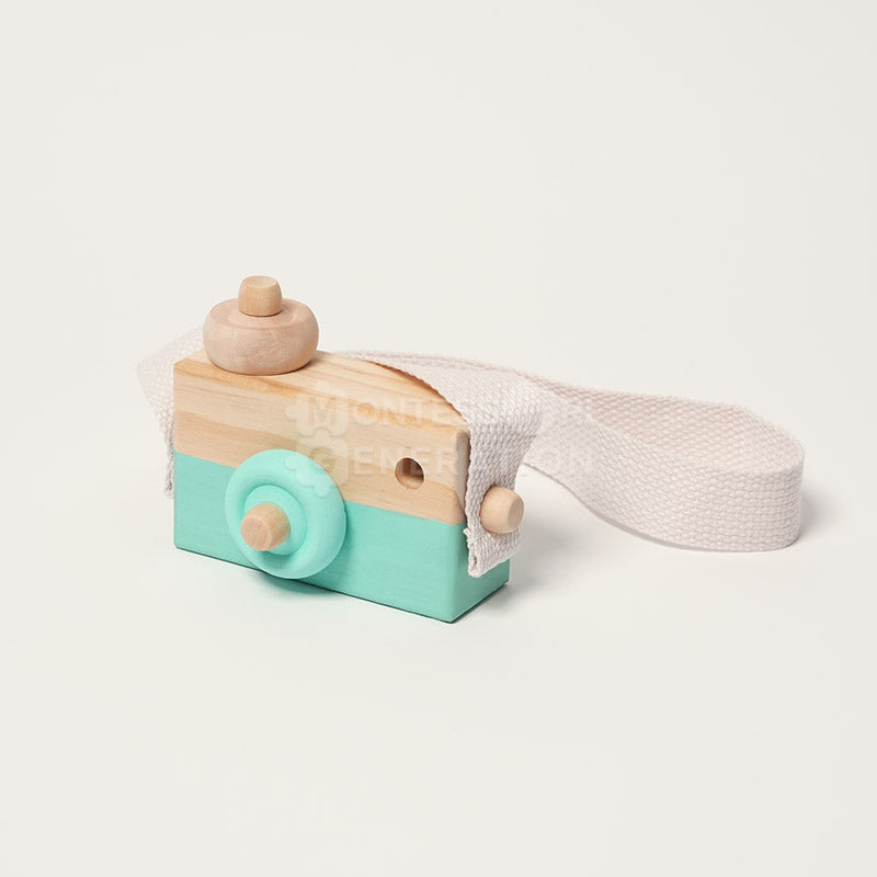 Wooden Toy Camera for Children, Ages 3+