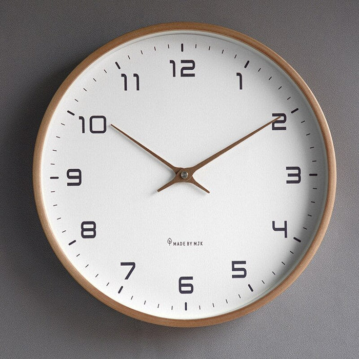 Horloge murale en bois massif, 25 ou 30 cm