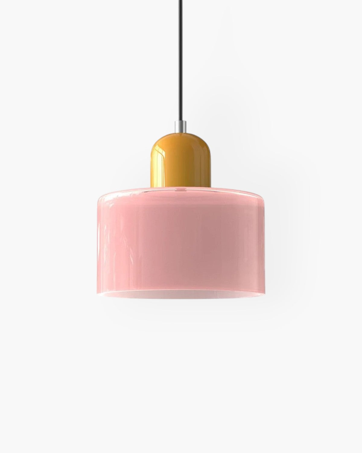 Petite suspension en verre coloré, 15 cm