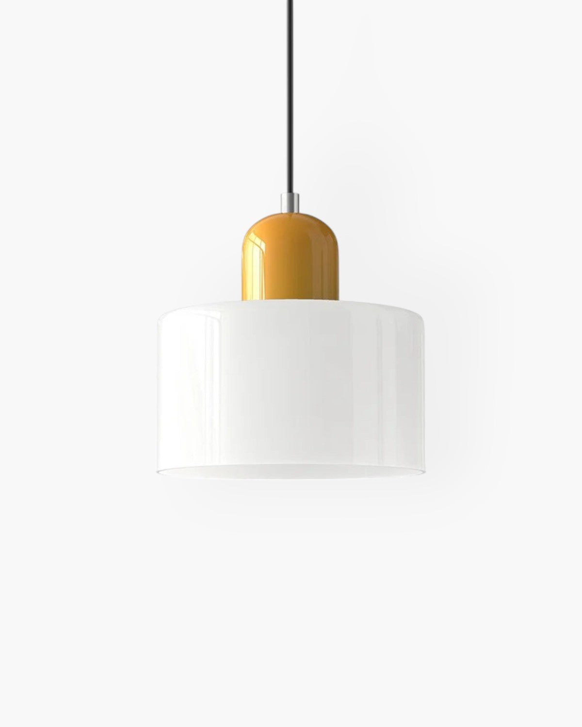 Petite suspension en verre coloré, 15 cm