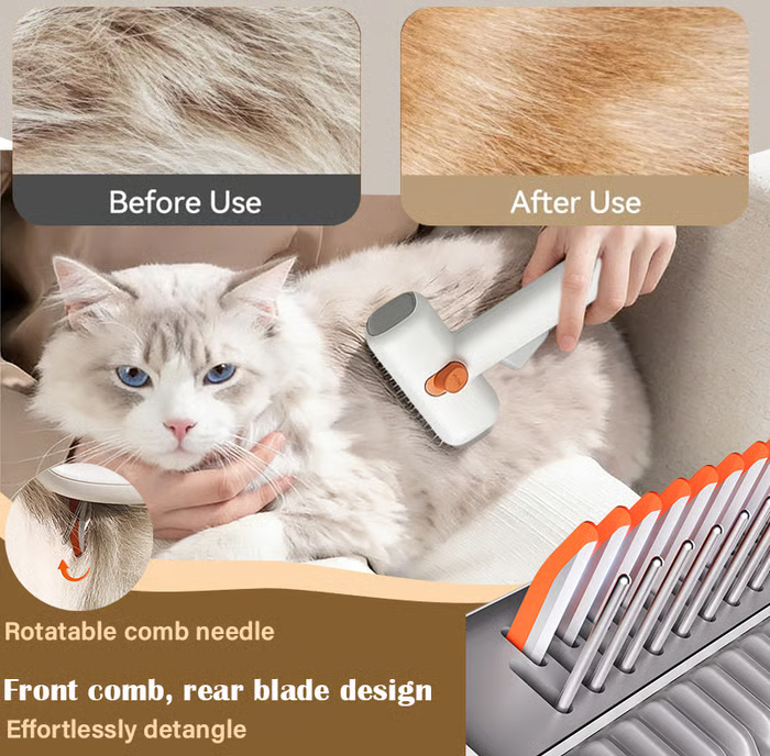 2-in-1 Grooming Comb for Dogs and Cats