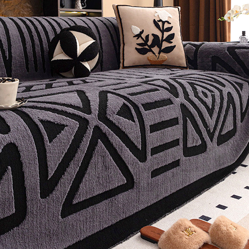 Jeté de canapé en peluche douce, 180 cm de large