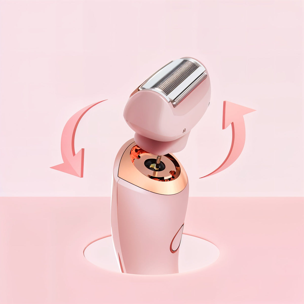 Rasoir électrique portable, usage sec et humide