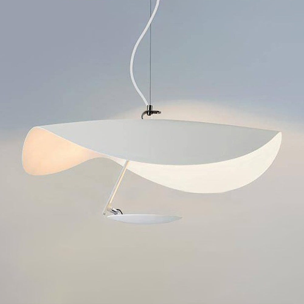 Luminaire feuille torsadée en métal, 1 ou 2 lumières