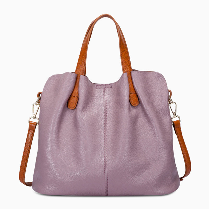 Medium Genuine Leather Tote Bag, Hand or Shoulder