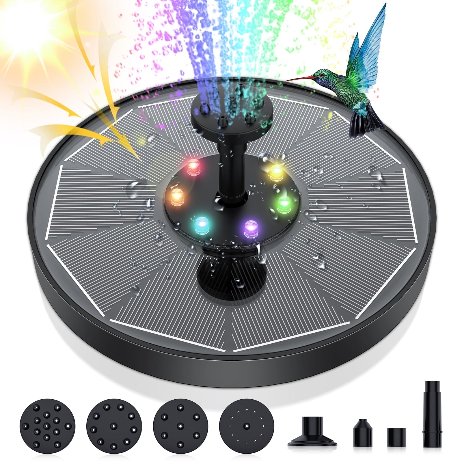 Fontaine Solaire à Énergie LED