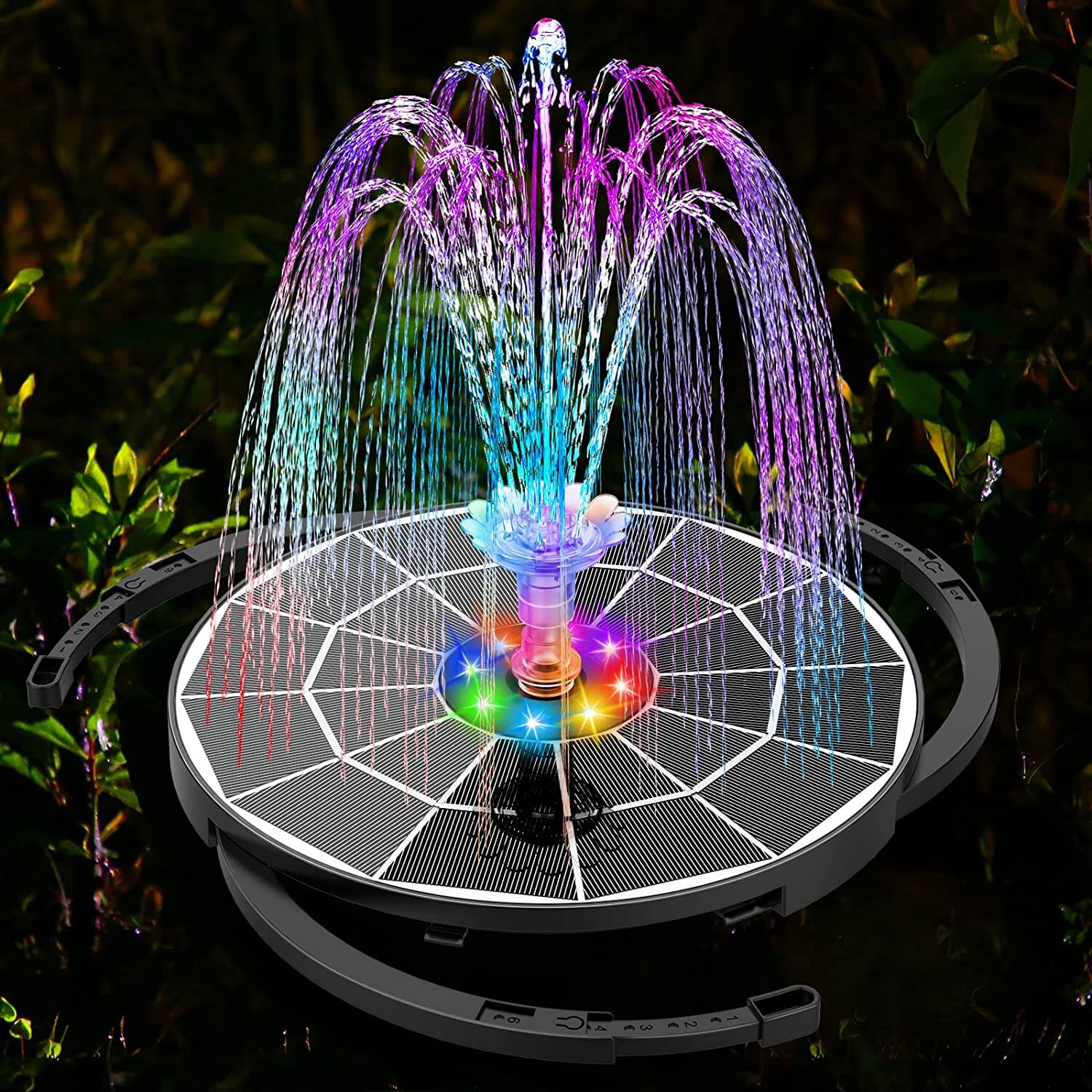 Fontaine Solaire à Énergie LED