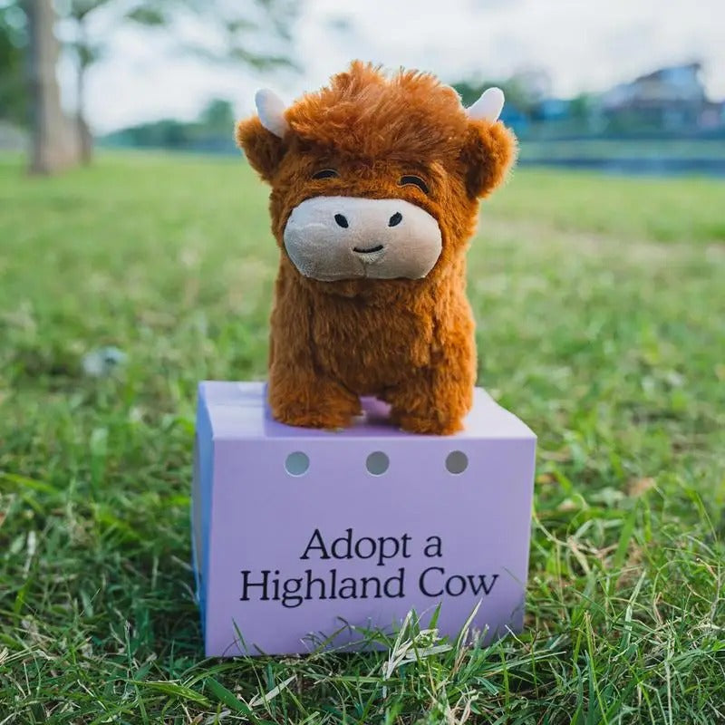 Peluche vache des Highlands, environ 18 cm