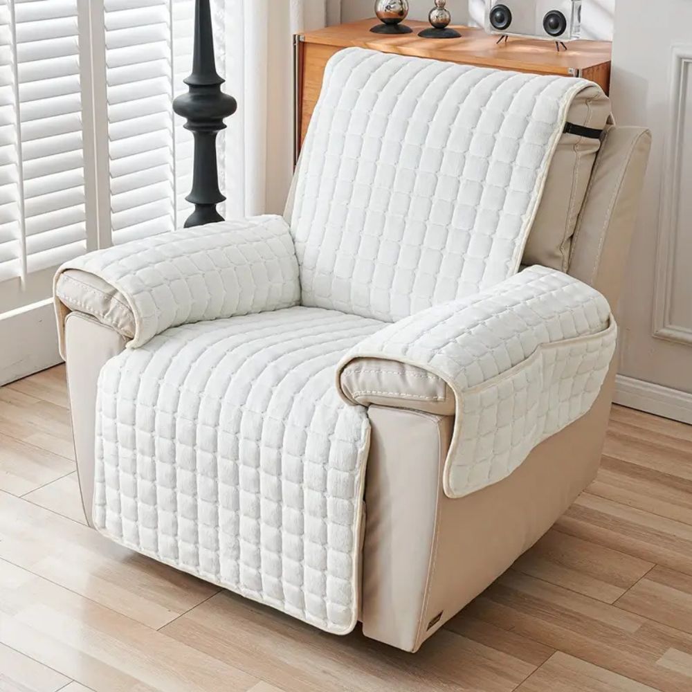 SnugGrid - Housse de Fauteuil Relax Matelassée – Ivory