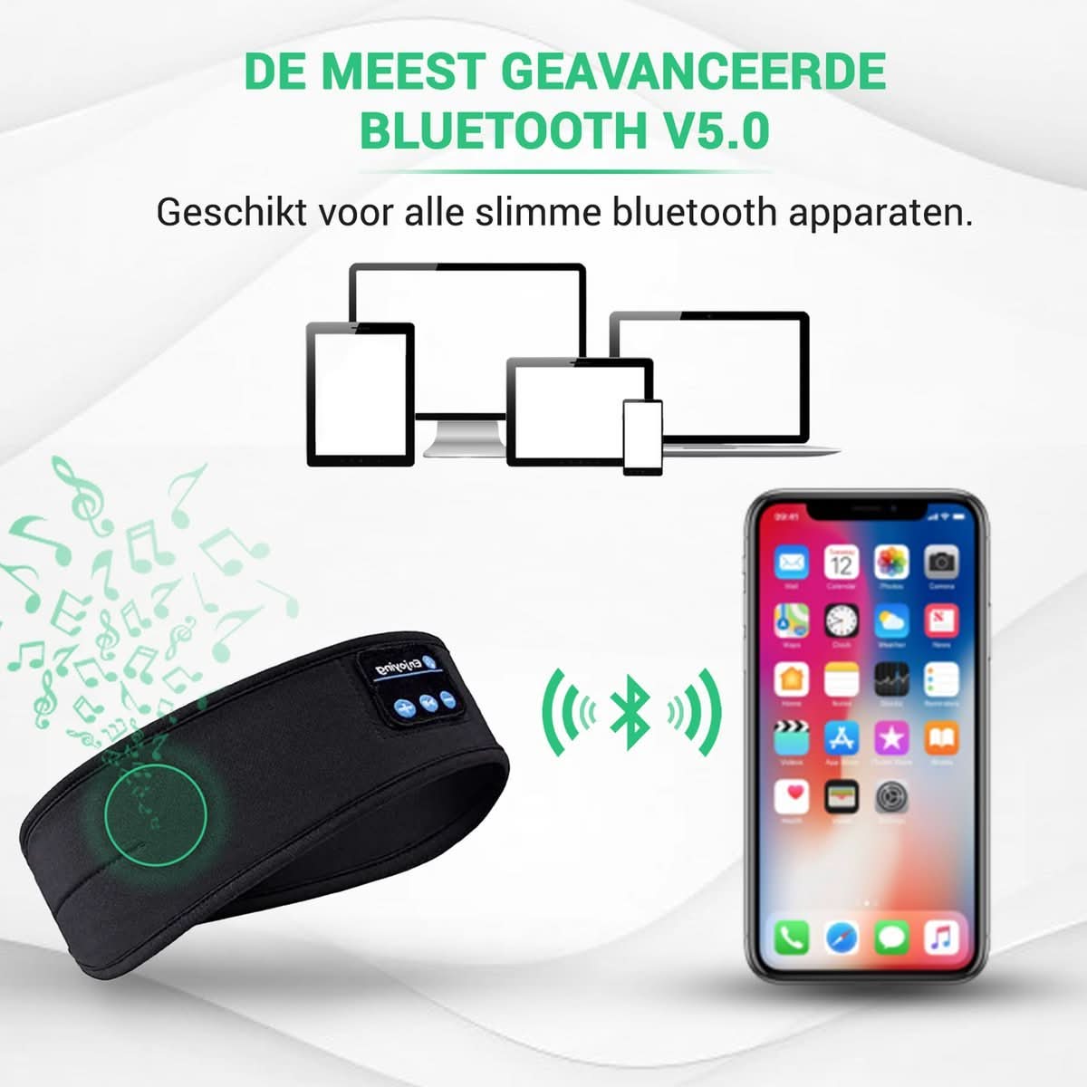 Kneeshield Bandeau Connecté Bluetooth Sommeil Profond