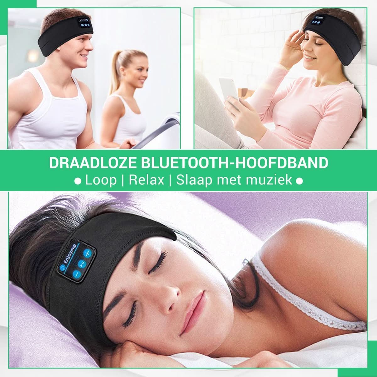Kneeshield Bandeau Connecté Bluetooth Sommeil Profond