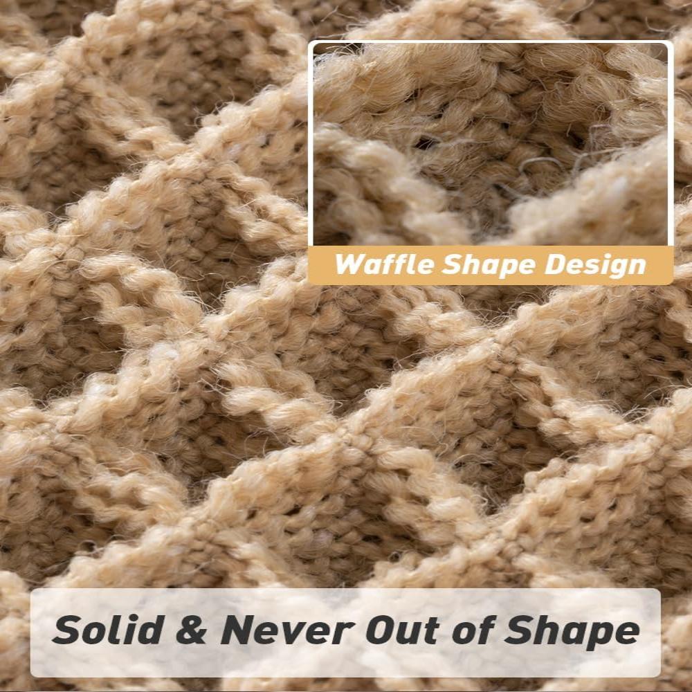 Waffle-Weave Bath Mat, Double Layer