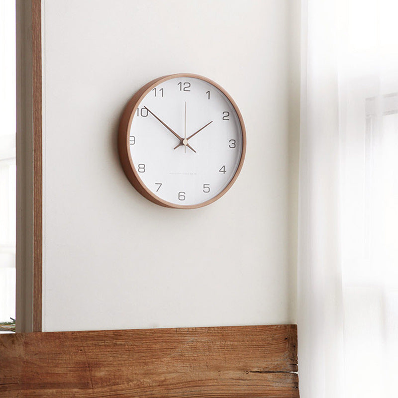 Horloge Murale Rustique en Bois 25 cm