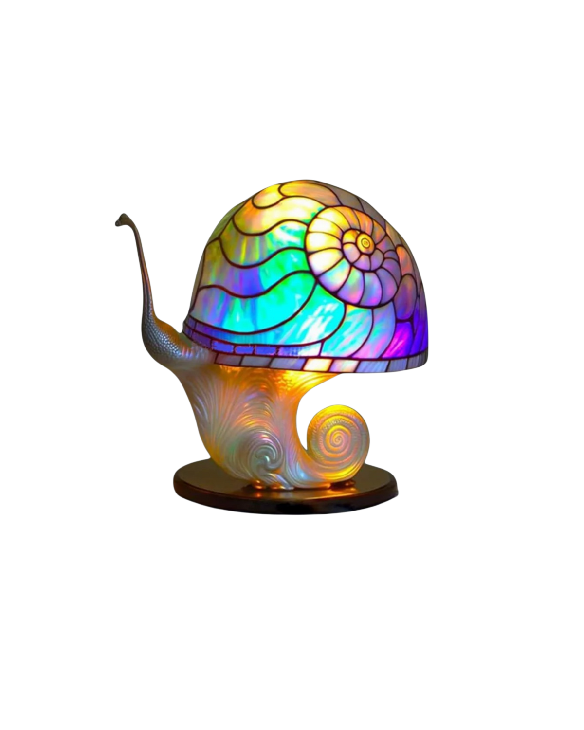 Lampe champignon en résine faite main