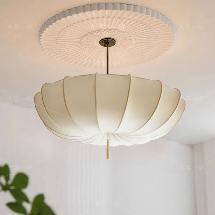 Suspension nuage en tissu et fer, 40 ou 50 cm