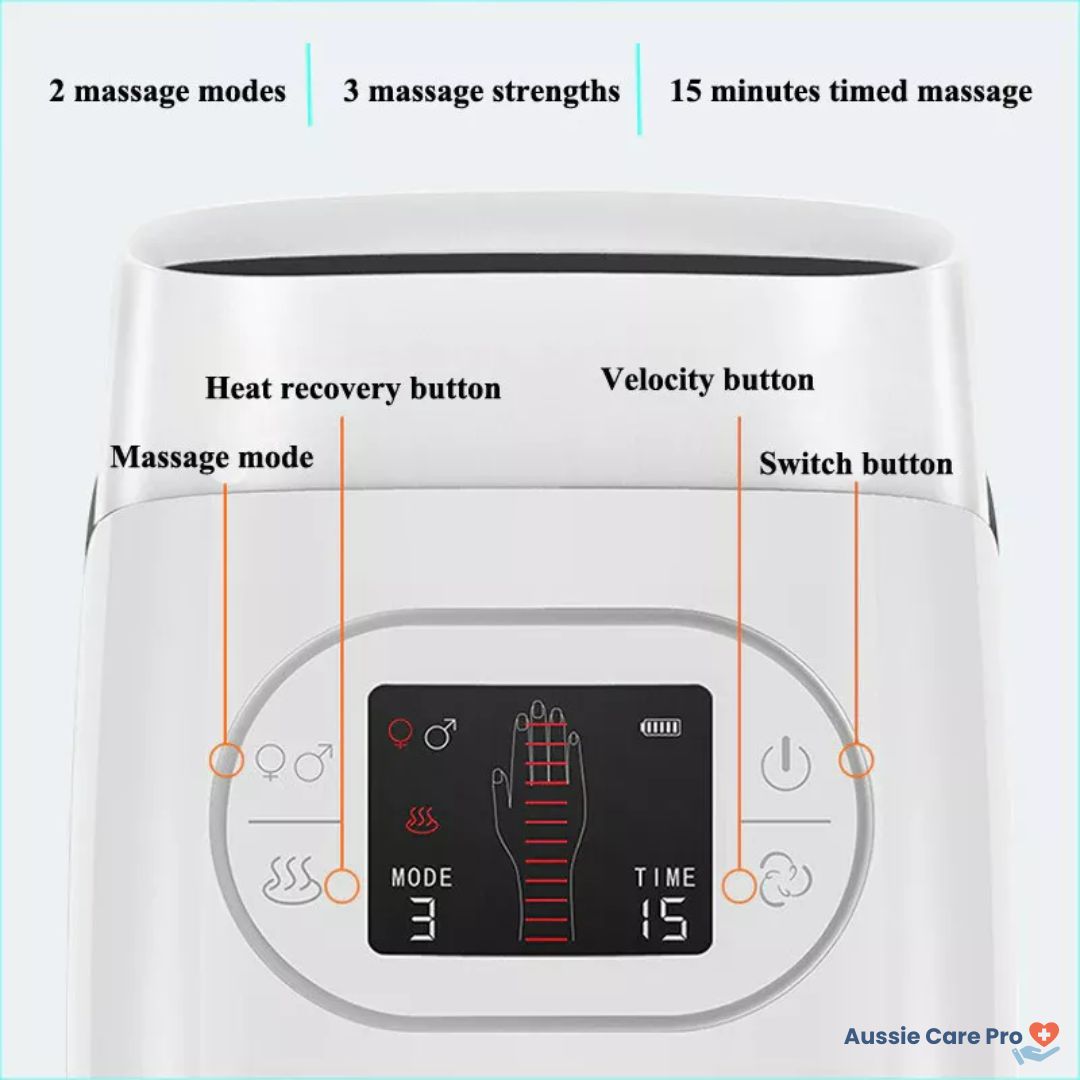 Masseur de Mains avec Chaleur et Compression