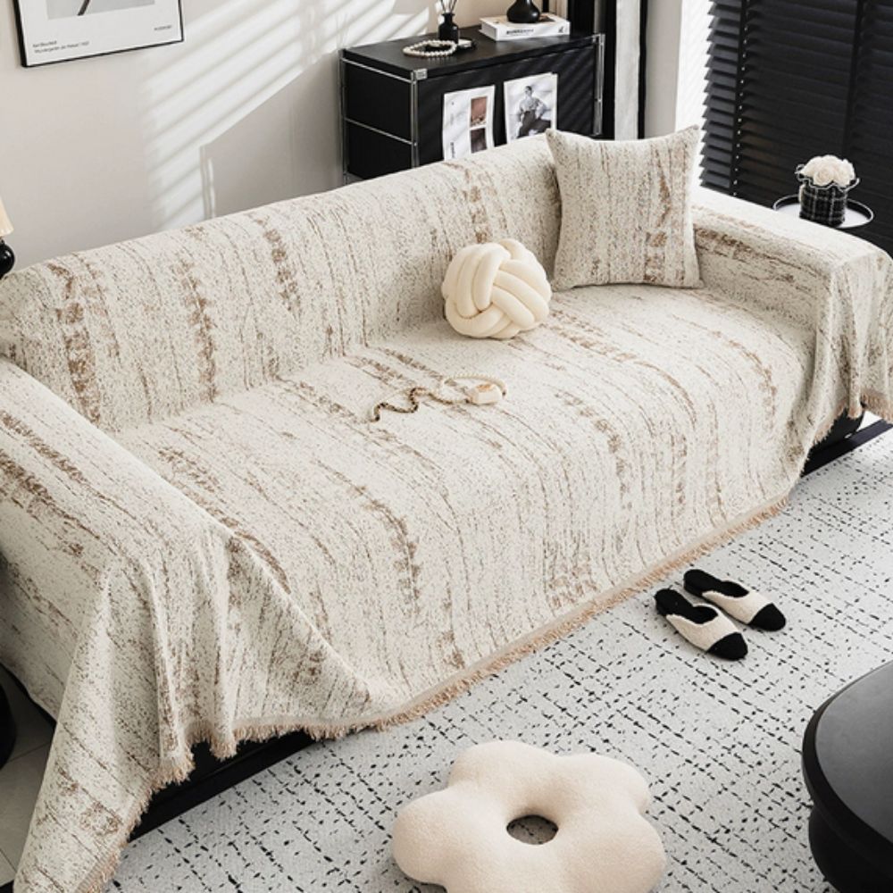 Housse de Canapé en Chenille Amande – Sandstone