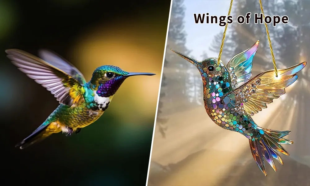 Capteur de Soleil Colibri Coloré pour Fenêtre