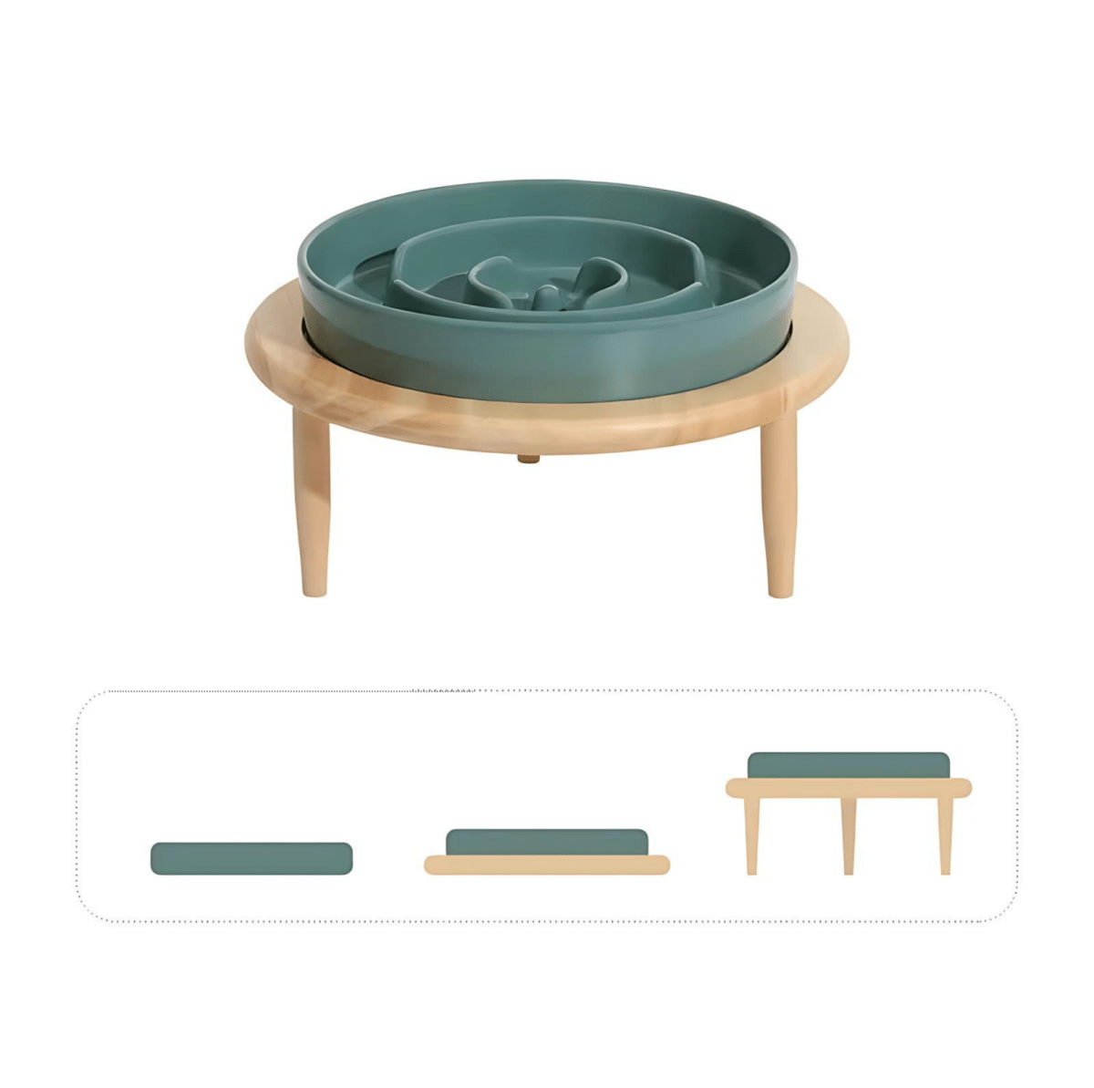 Ceramic Slow Feeder Bowl for Dogs and Cats