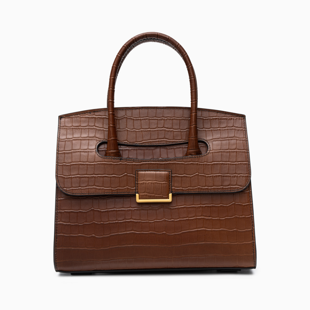 Structured Handbag with Flap and Top Handle, 6 Colours