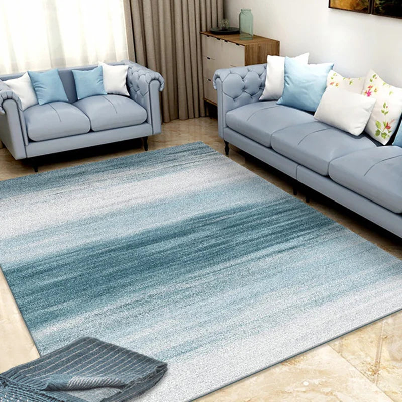 Grand tapis en fausse laine 300 x 200 cm, motif abstrait