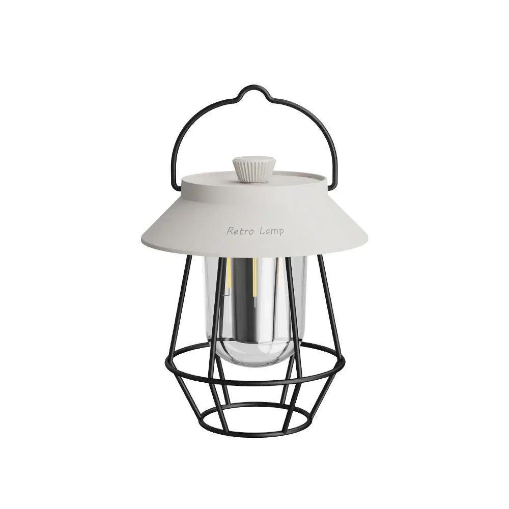 CampGlow - Lanterne LED Rétro Rechargeable USB