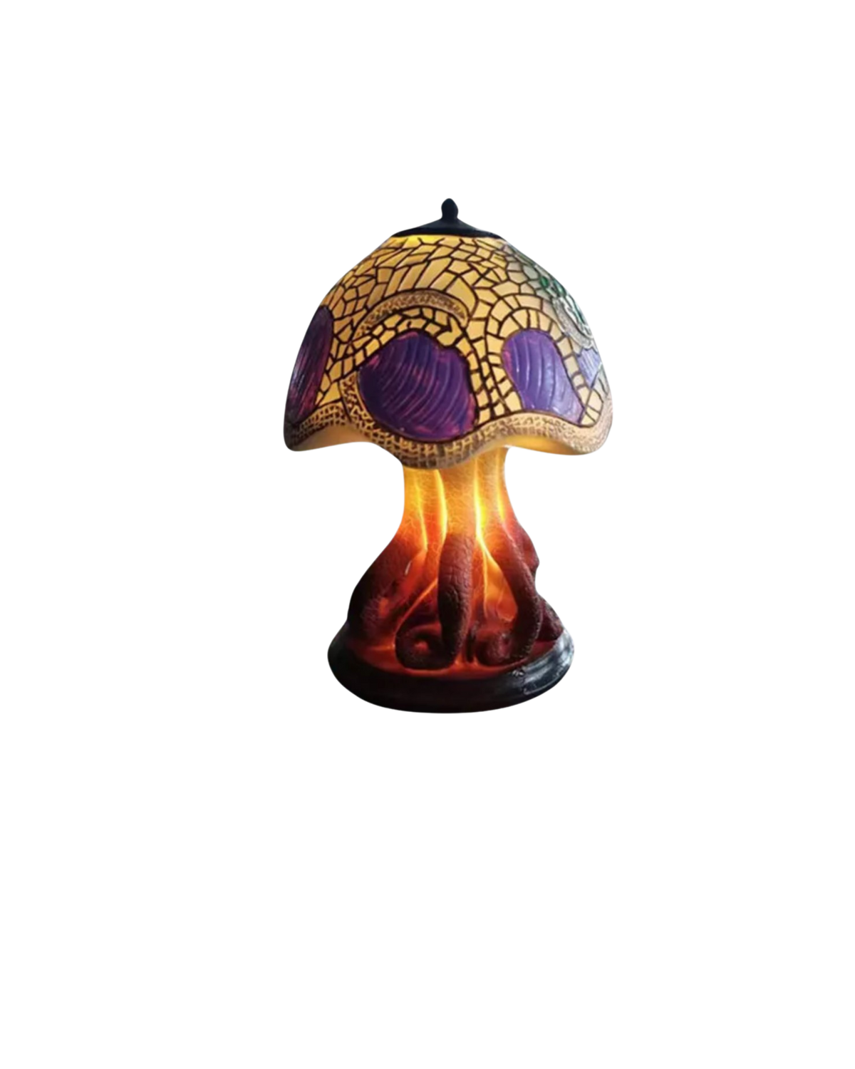 Lampe champignon en résine faite main