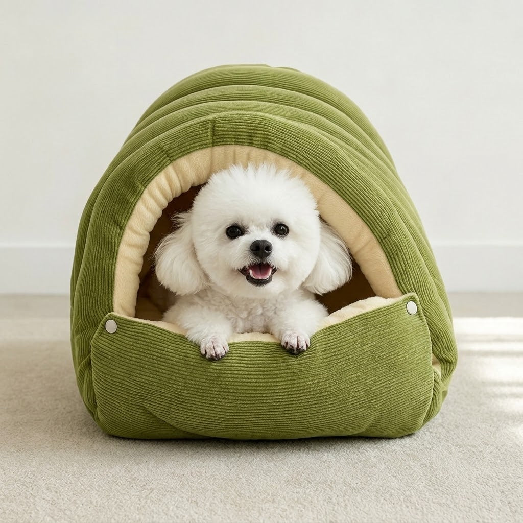 2-in-1 Dome Bed for Cats and Small Dogs