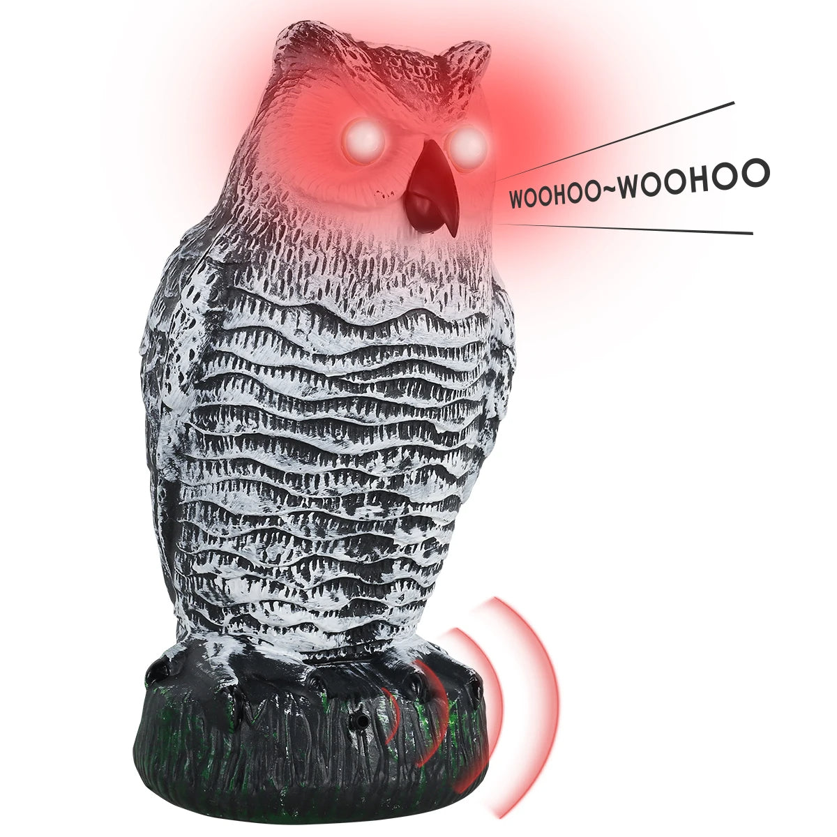 Leurre de Hibou Réaliste Répulsif à Oiseaux