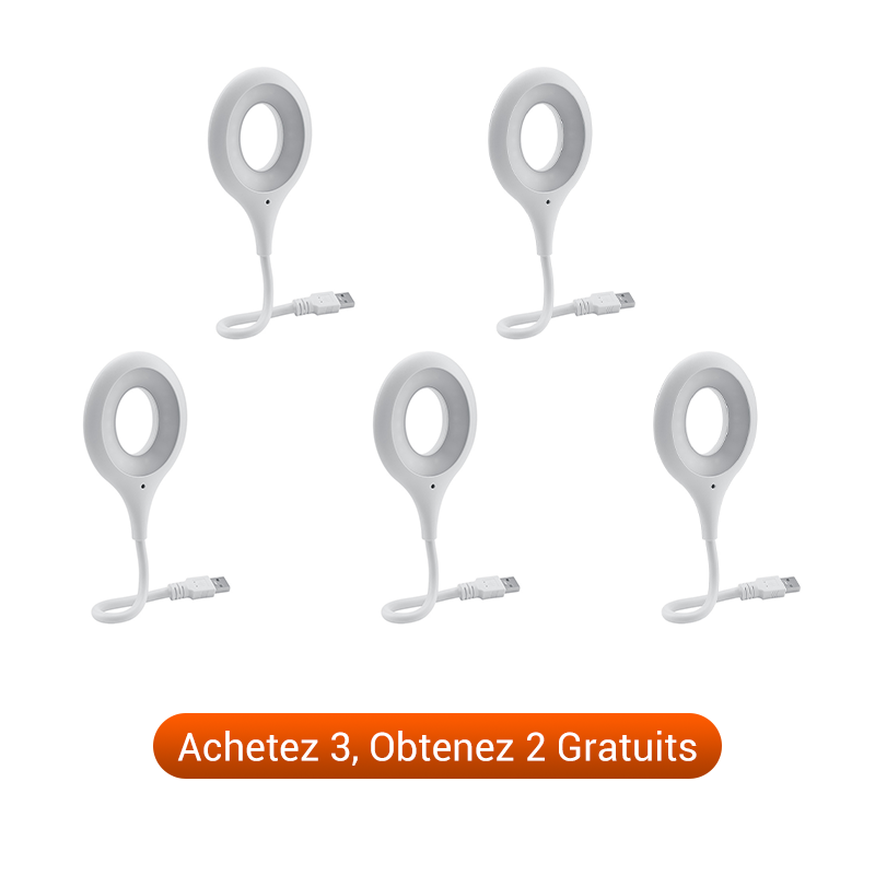 Lampe LED USB à commande vocale et col de cygne