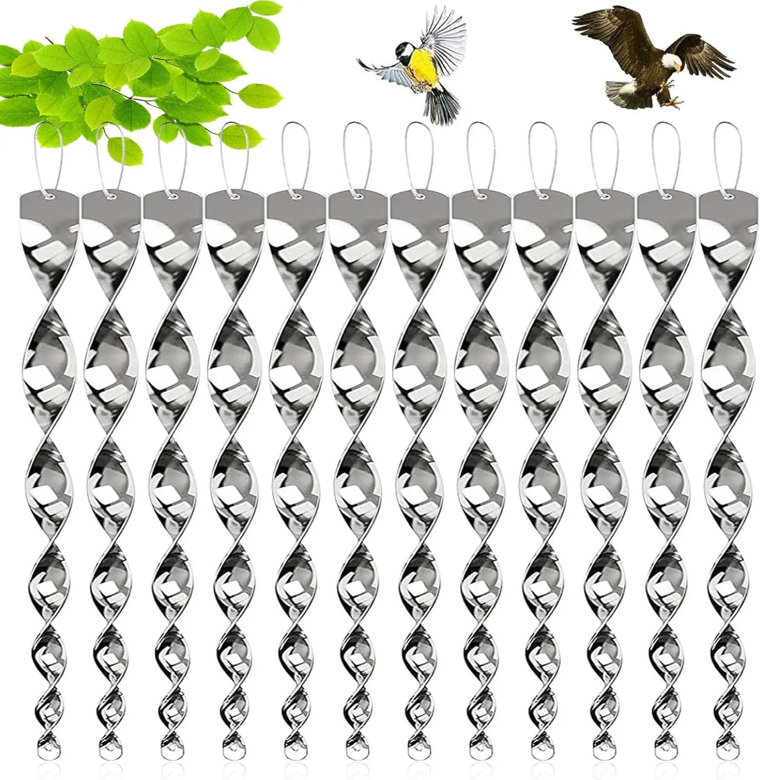 Reflective Spiral Anti-Bird Rod