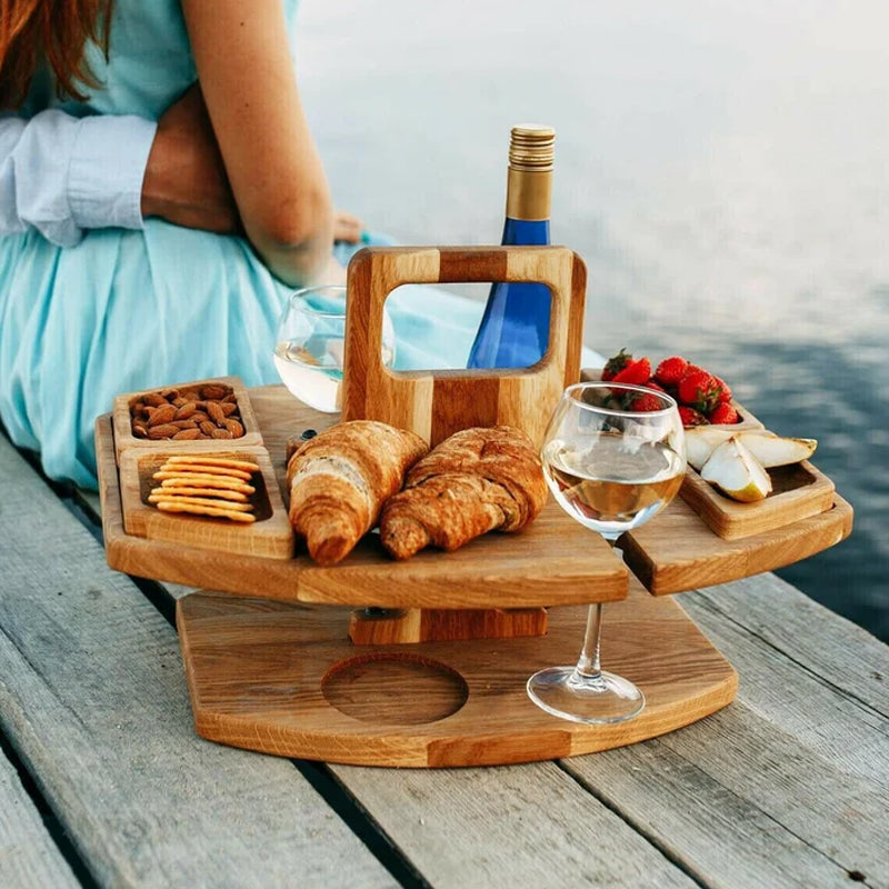 Table de Pique-Nique Compacte en Bois