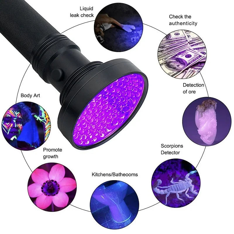 Lampe UV torche détecteur de taches et punaises