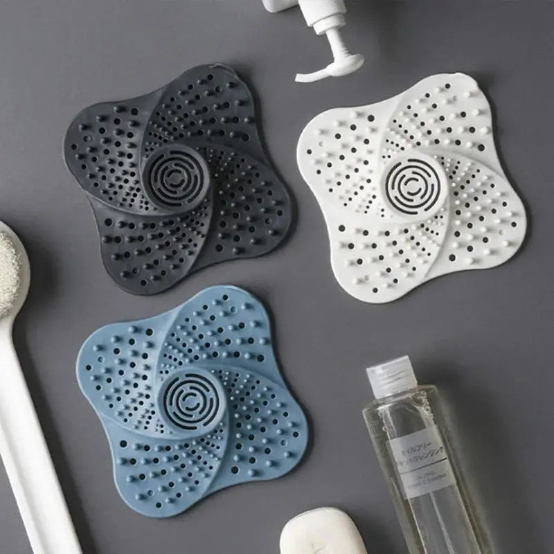 Filtre anti-bouchon spirale pour douche
