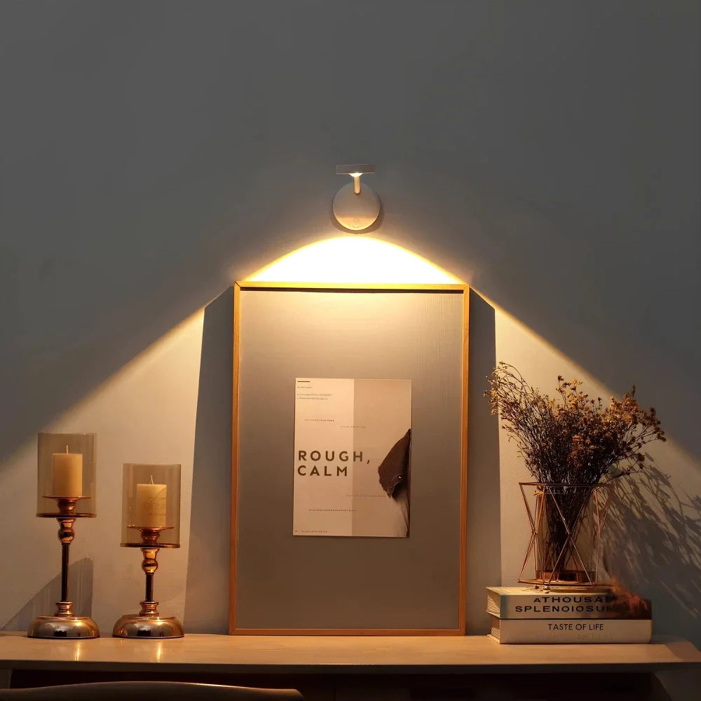 Spot LED sans fil à détecteur, rotation 360°