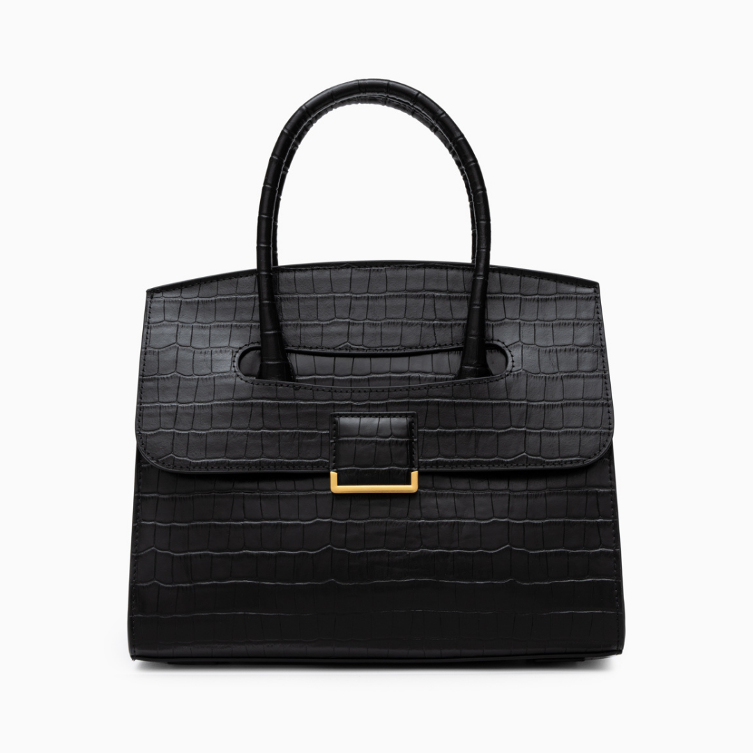Structured Handbag with Flap and Top Handle, 6 Colours