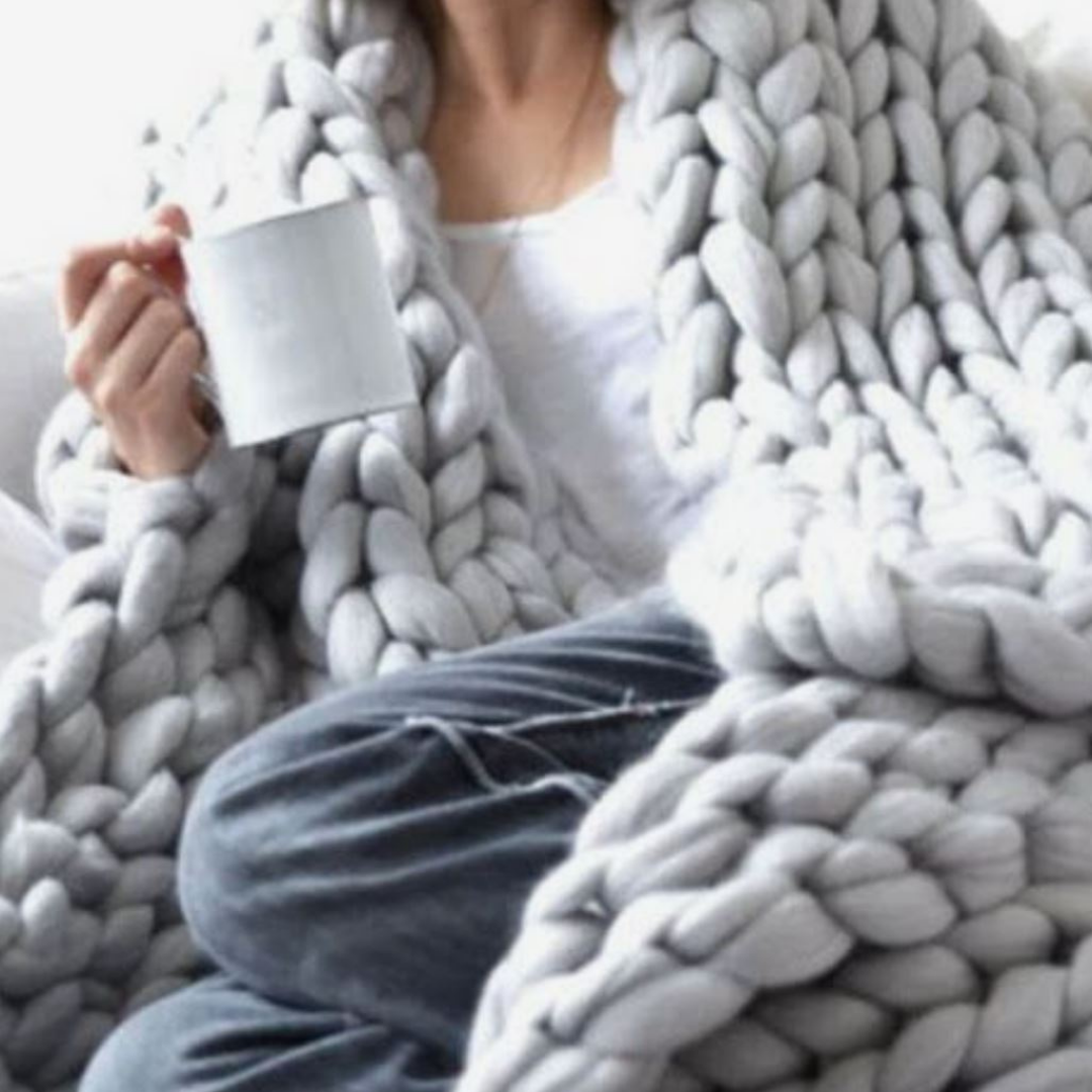 WinterVibe - Kit Plaid DIY en Grosse Maille