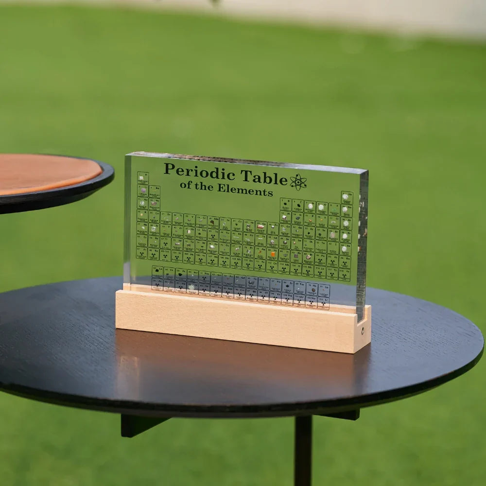 Tableau Périodique Lumineux avec Éléments Réels