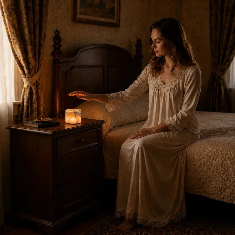 Lampe d'Ambiance en Marbre Véritable Sans Fil