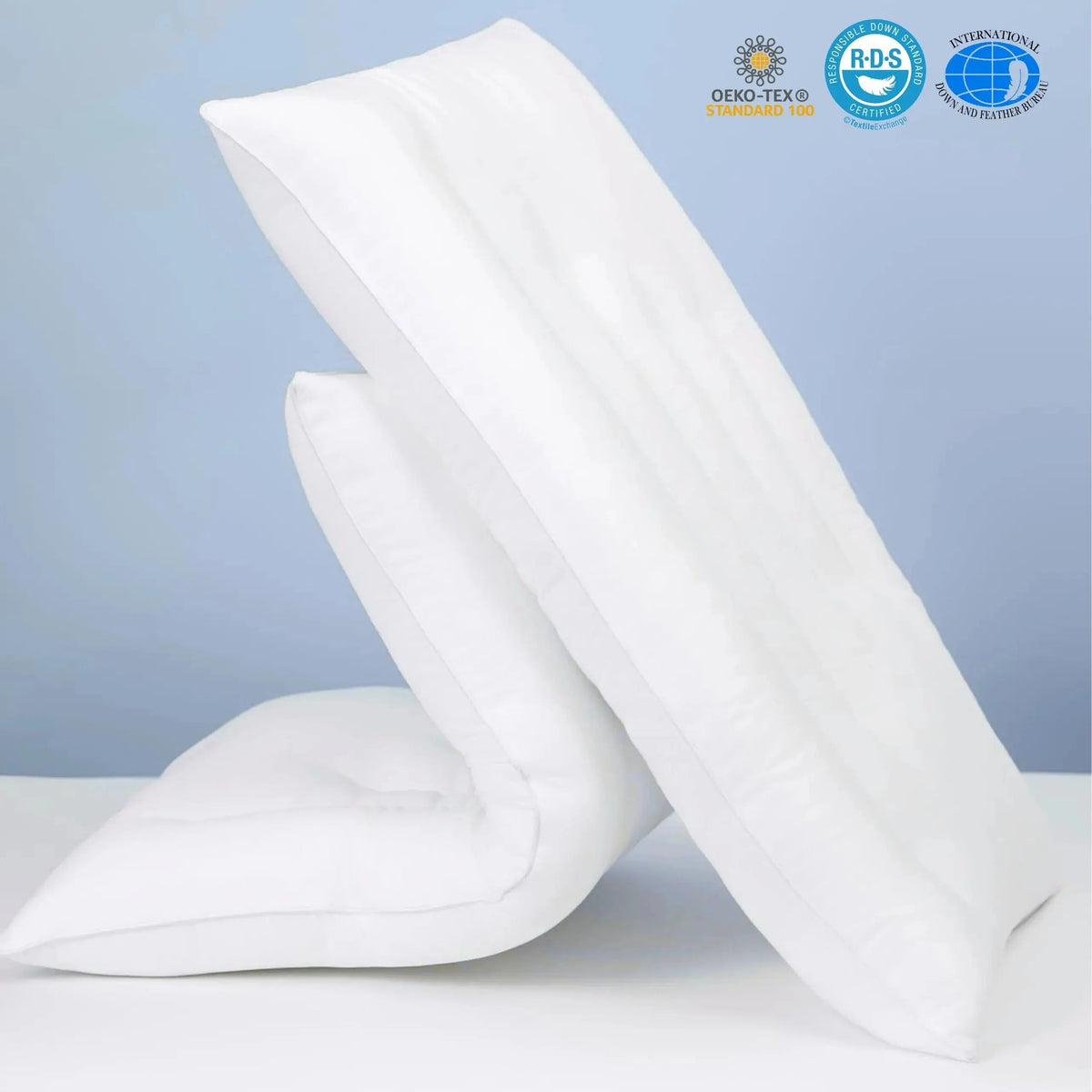 Oreiller plat extra-fin en pur coton