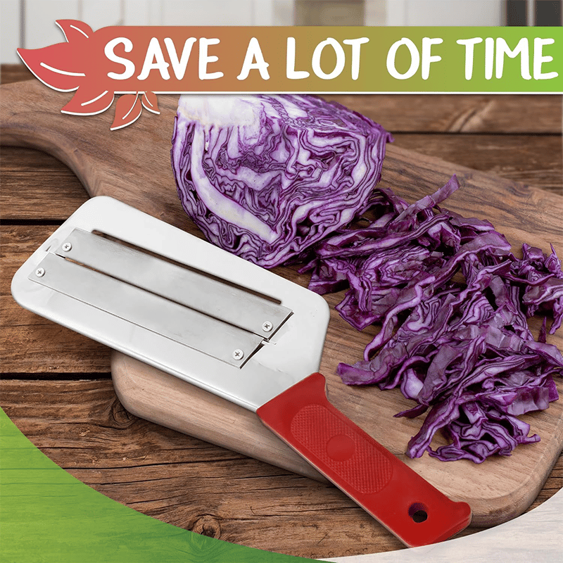 Stainless Steel Cabbage Shredder Knife, Double Blade