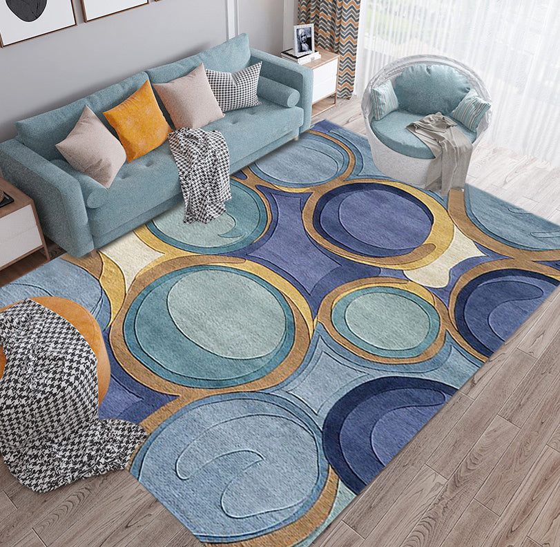 Large Abstract Print Area Rug, 200 x 300 cm