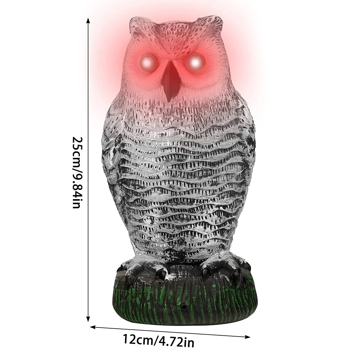 Leurre de Hibou Réaliste Répulsif à Oiseaux