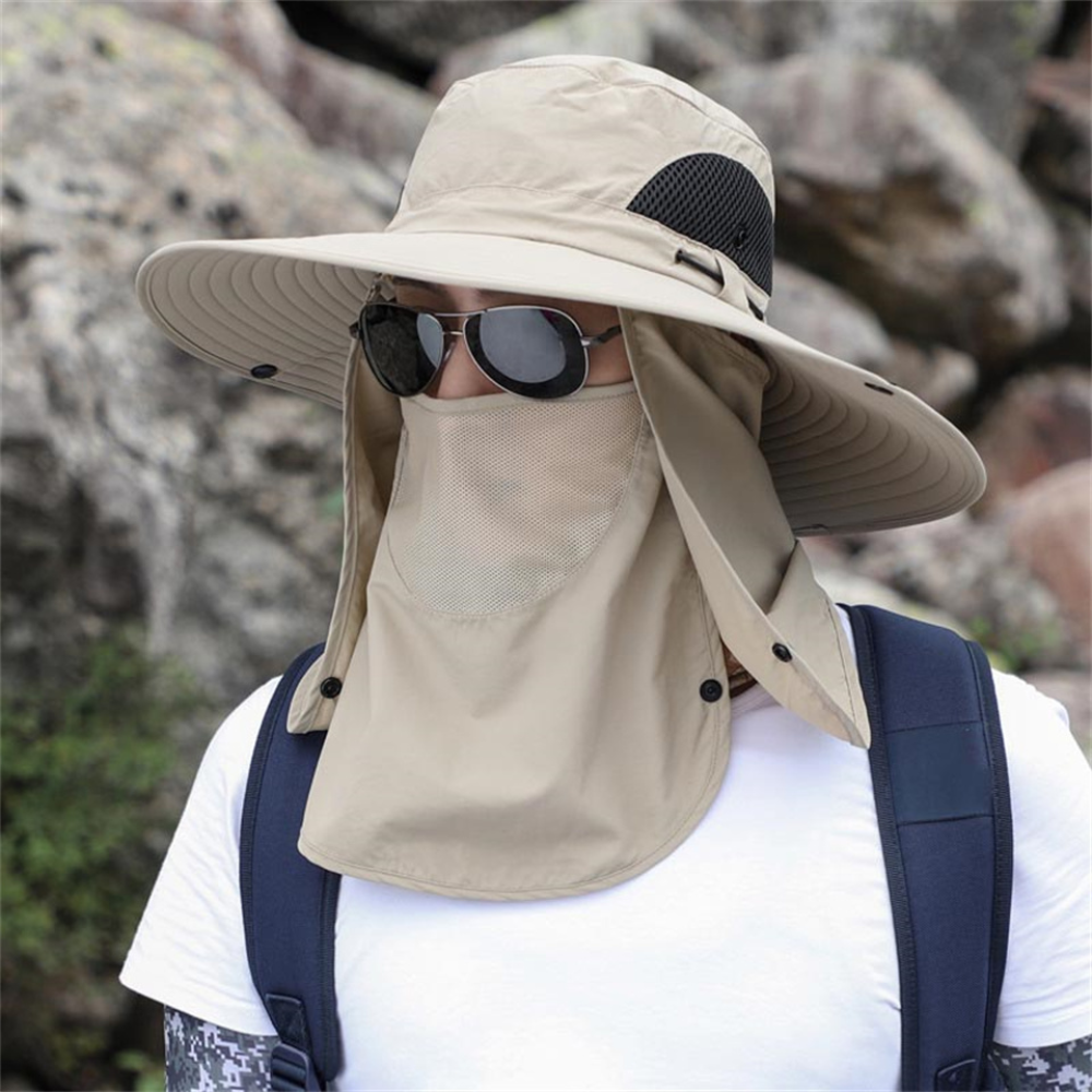 Breathable Wide-Brim UV Protection Fishing Hat