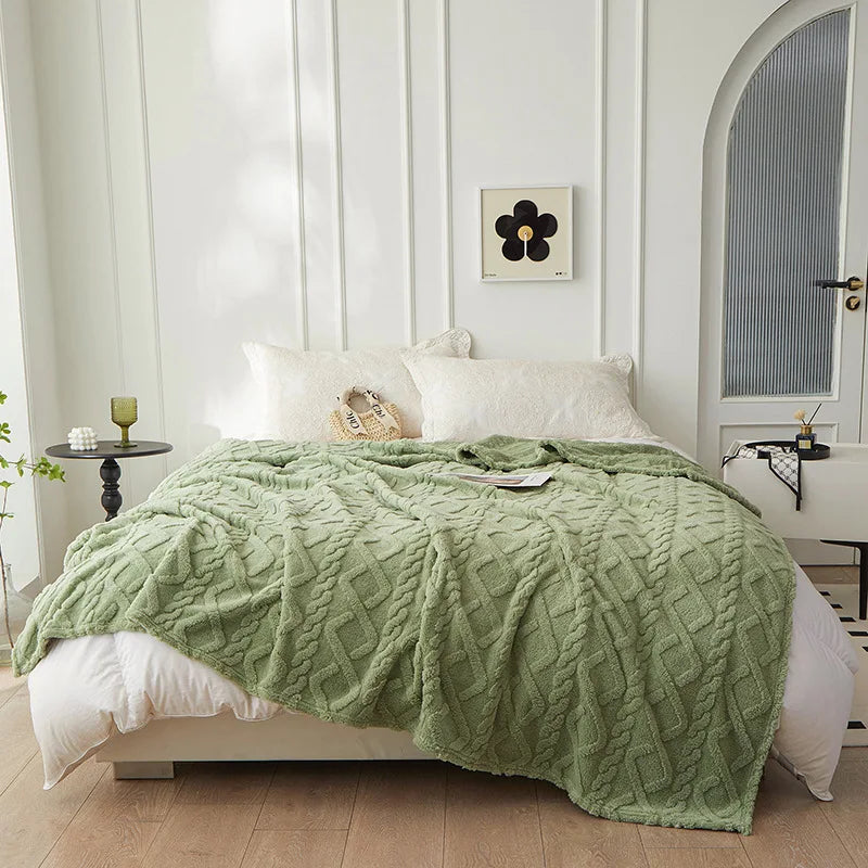 CozyLuxe - Couverture de Luxe en Laine d'Agneau