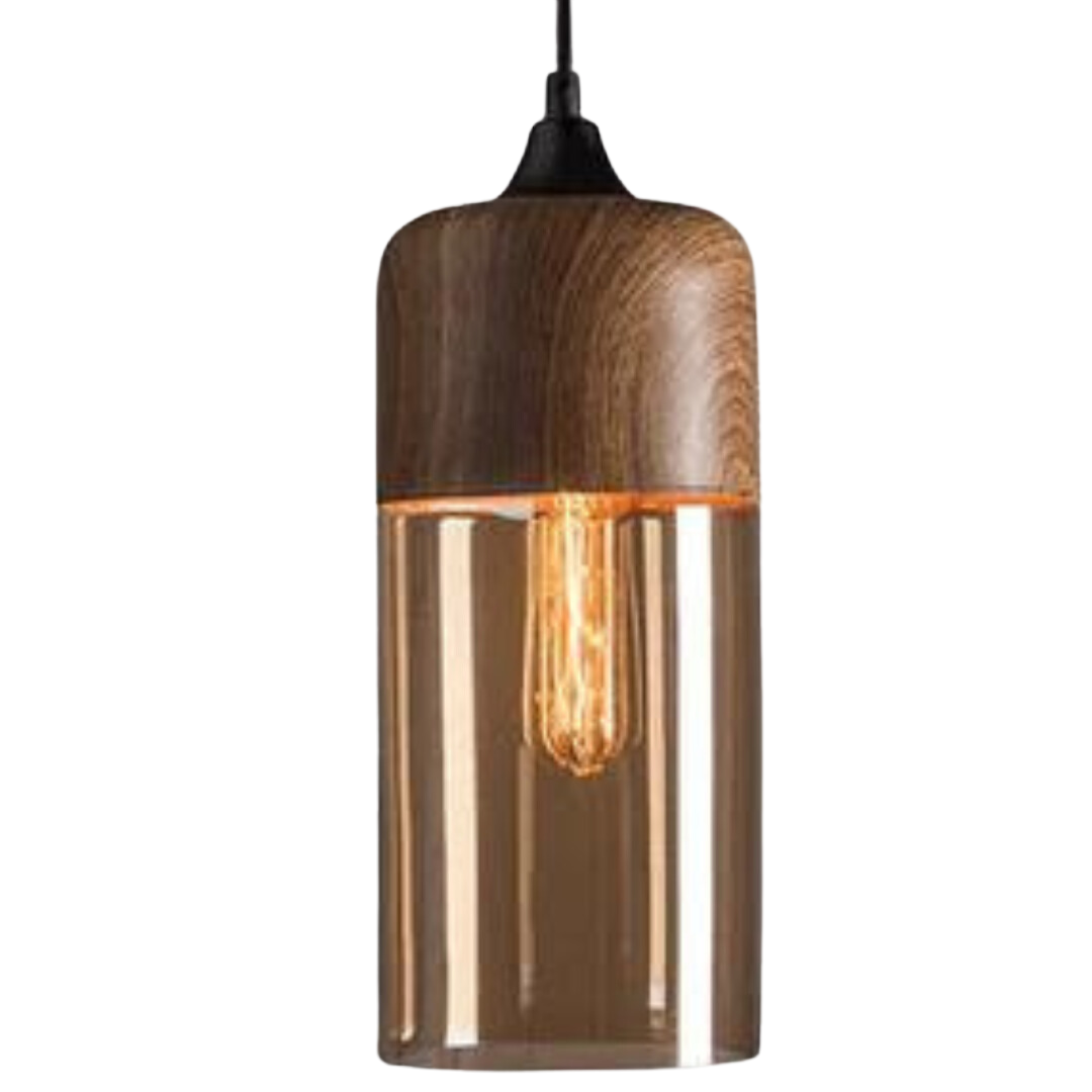Suspension Scandinave en Verre Teinté