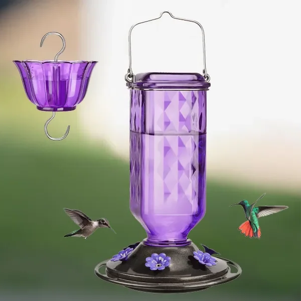 Mangeoire à Colibris en Verre Anti-Fuite 700ml